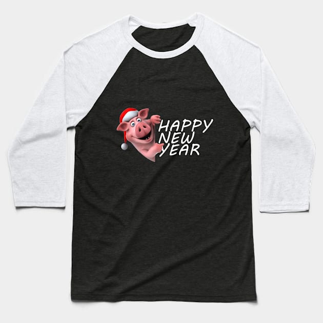 Pig new year funny t shirt popular sweet t shirt T-Shirt Baseball T-Shirt by milica.brdar77@gmail.com